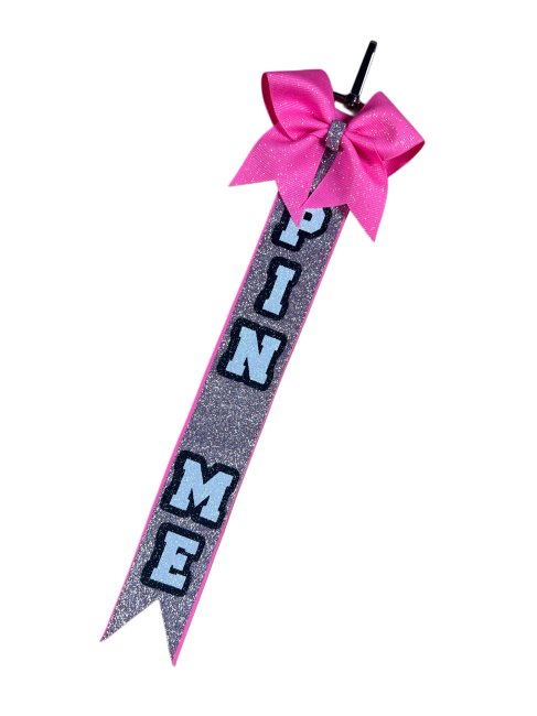 Pin Me "Glitter" - rosa/silber